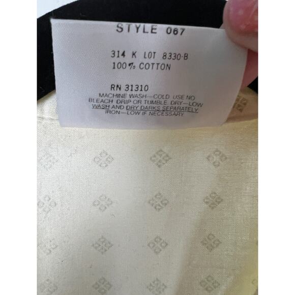 A Byer Vintage 80s Cream 100% Cotton open back collared button romper Large - Picture 4 of 8